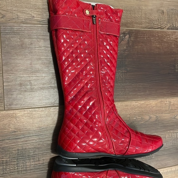 Primigi Red Quilted patent leather boots size 36/5.5 - Picture 6 of 15